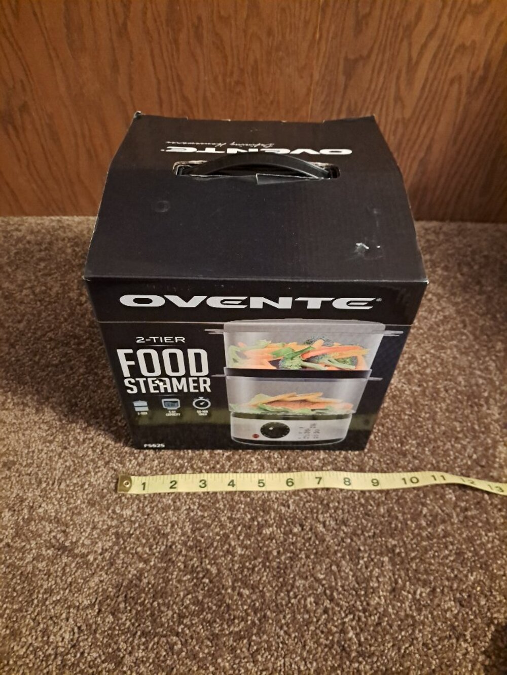 NIB OVENTE 2 Tier Electric Food Steamer for Cooking Vegetables,Stainless Steel - Picture 8 of 12